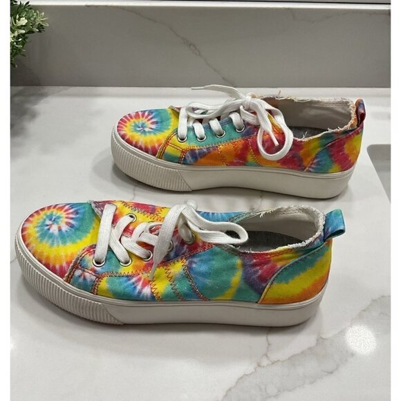 Jelly Pop Platform Chunky Tie Dye Sneakers 8 - Picture 4 of 7